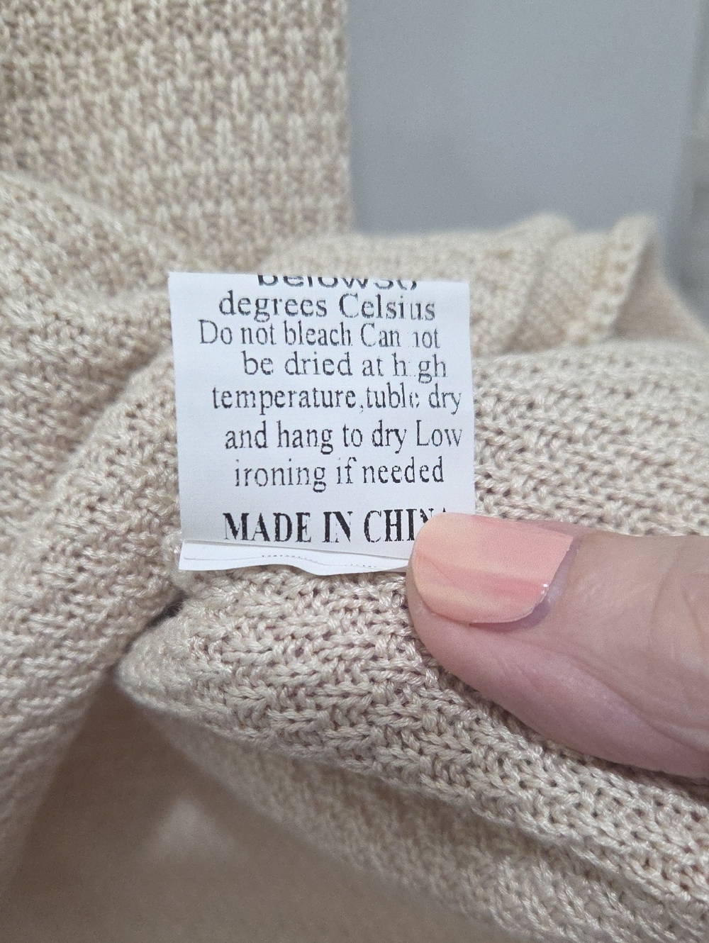 Sleeveless Knit Top - Cream S - Picture 4 of 6